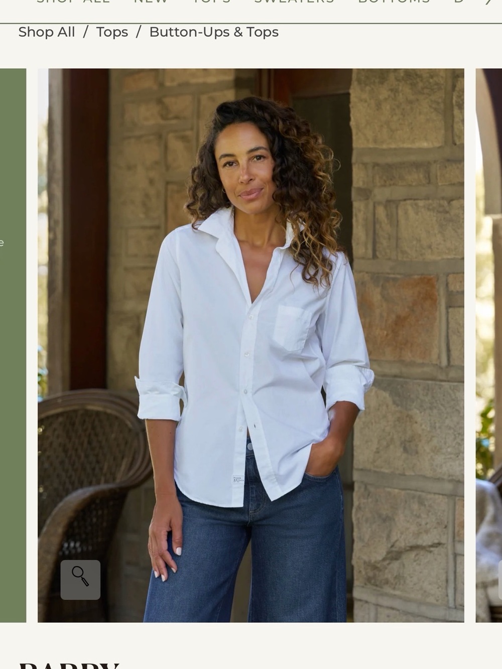 Frank and Eileen Barry White Button-Up Shirt - Women